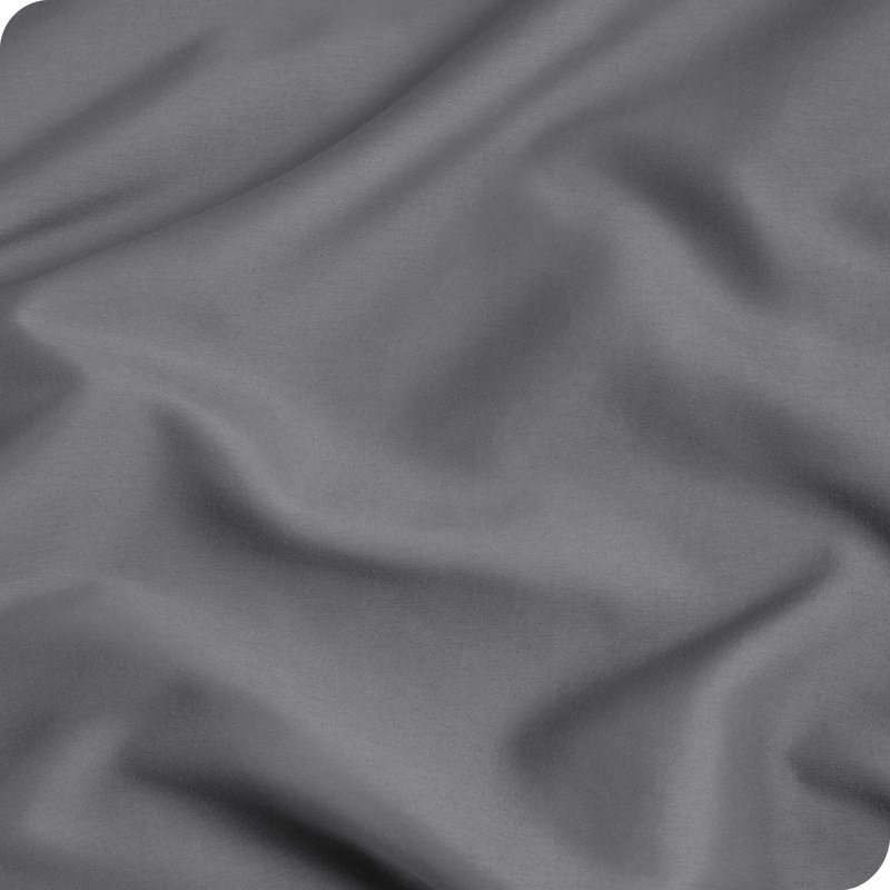 Fermeture de l'enveloppe du coussin en microfibre, gris