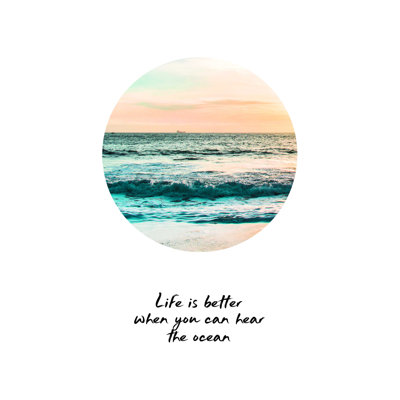 Better Ocean Sunset - Impression sur toile tendue