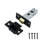  5 Sets Door Ball Bearing Hinges 3" in Black and Tubular Latch with Plate and Fixings