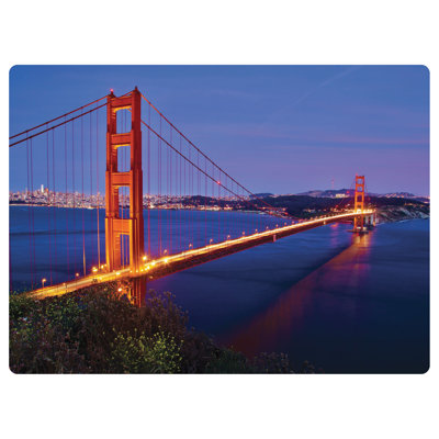 Golden Gate Bridge 35 in. x 47 in. 9 to 5 Desk Chair Mat