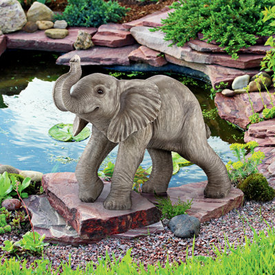 Statue de jardin Eshe, le bébé éléphant