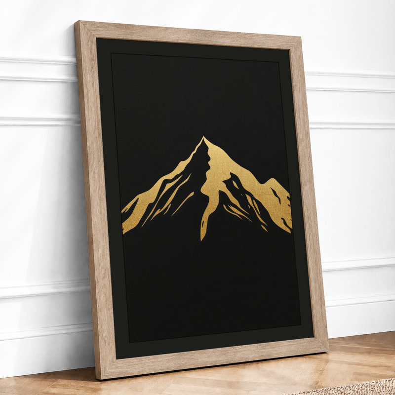 Golden Peak Minimalist - Print, Oak, A3 - 42.0 x 29.7 cm