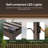 Aluminum Frame Solar LED Patio Pergola with Adjustable Louvered Roof-99151918-105704879