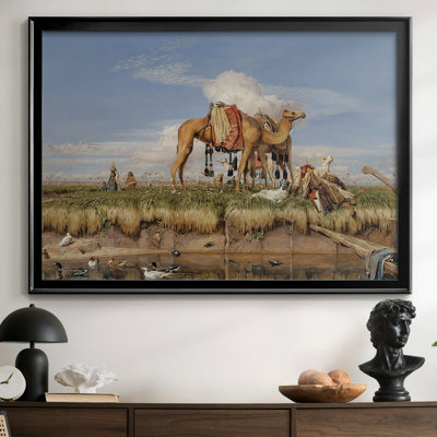 On the Banks of the Nile, Upper Egypt-John Frederick Lewis-Framed Gallery Wrapped Canvas-1876