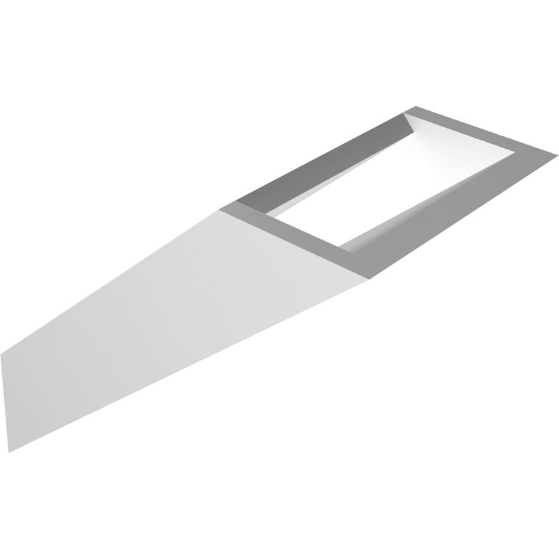 Support de genou traditionnel en PVC de qualité architecturale, H 8 po x l 5 po x P 8 po