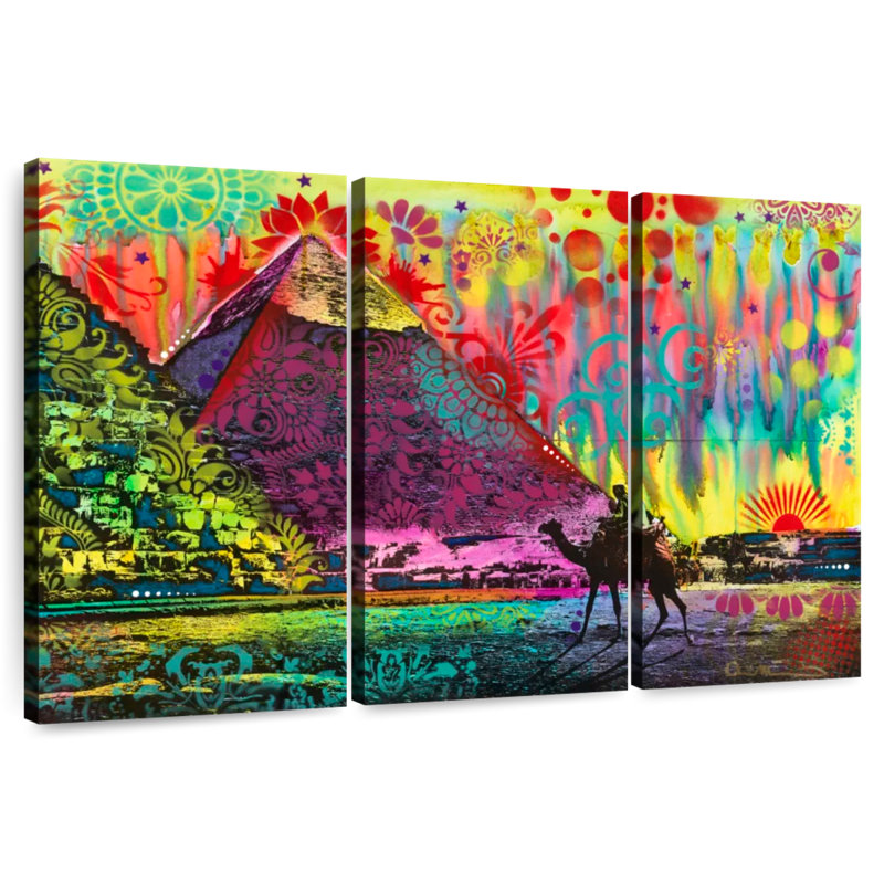 Adella Sunset At Cheops, 28" H x 45" W