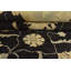Tapis oriental traditionnel en laine noir noué à la main 8 pi 3 po x 10 pi Ziegler