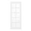 Porte Morden intérieure en bois manufacturé blanc apprêté blanc 10-Lite-121780327