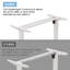 63" X 30" Height Adjustable Electric Standing Desk, Sit Stand Home Office Computer Desk With Splice Board, Oak & White Top + White Single Motor Frame