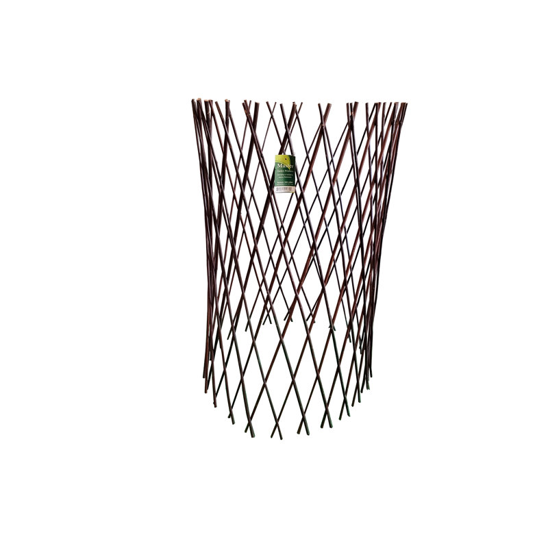 Circular Willow Wood Trellis Fence, 30" H x 60" W