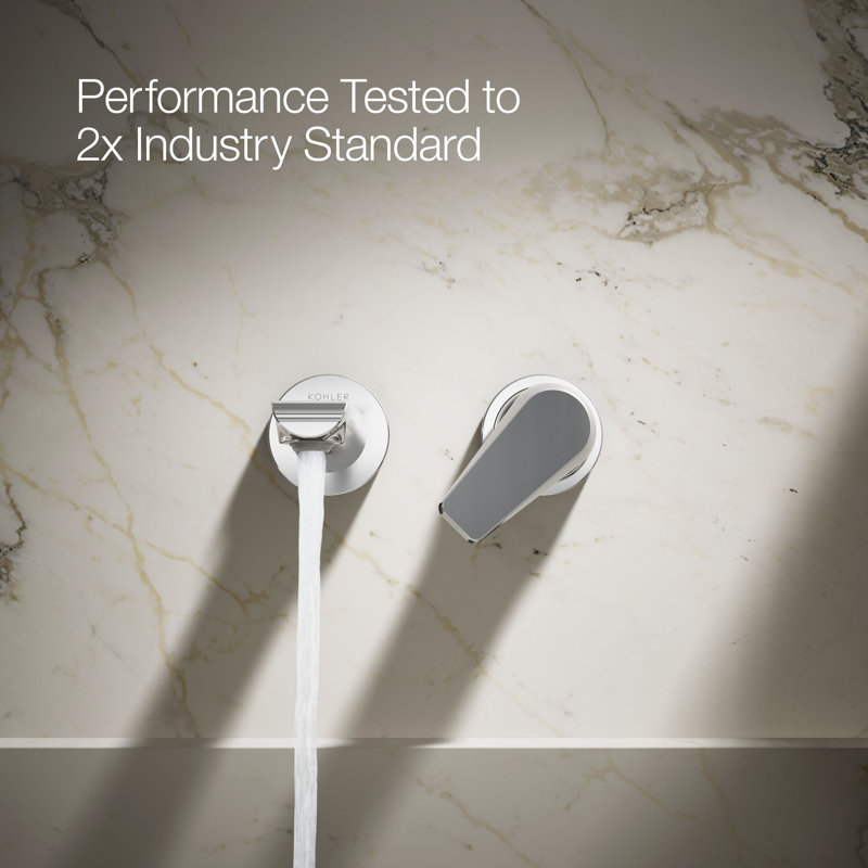 Avid Single-Handle Wall-Mount Bathroom Sink Faucet, Polished Chrome