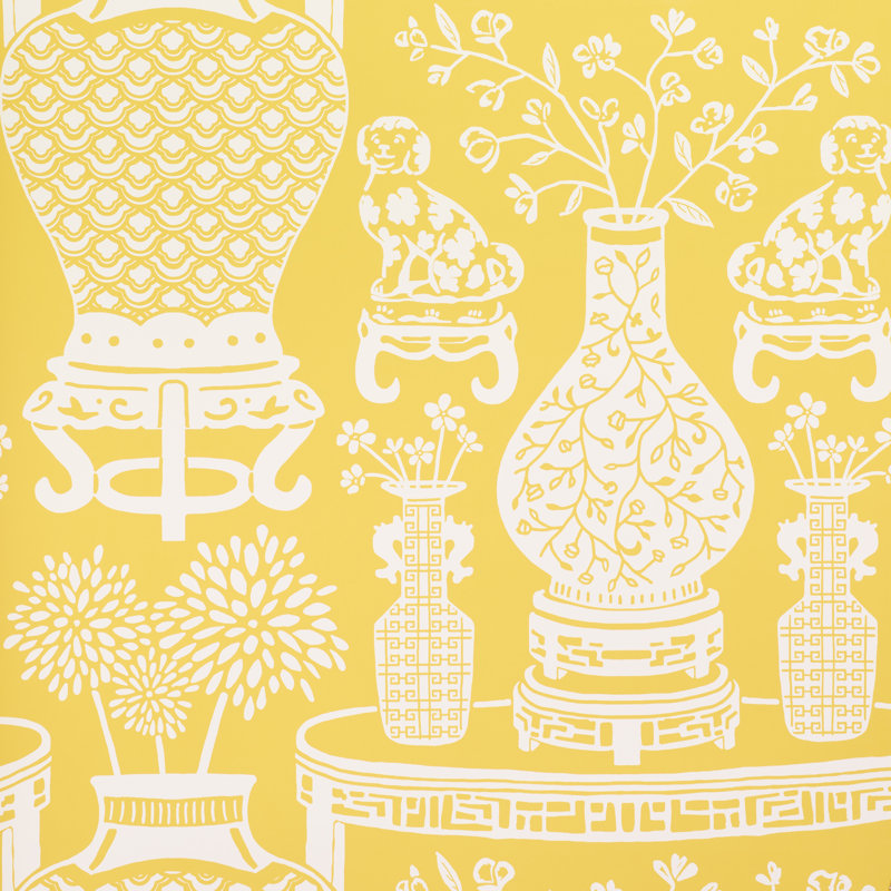 Papier peint Hellene, Jaune
