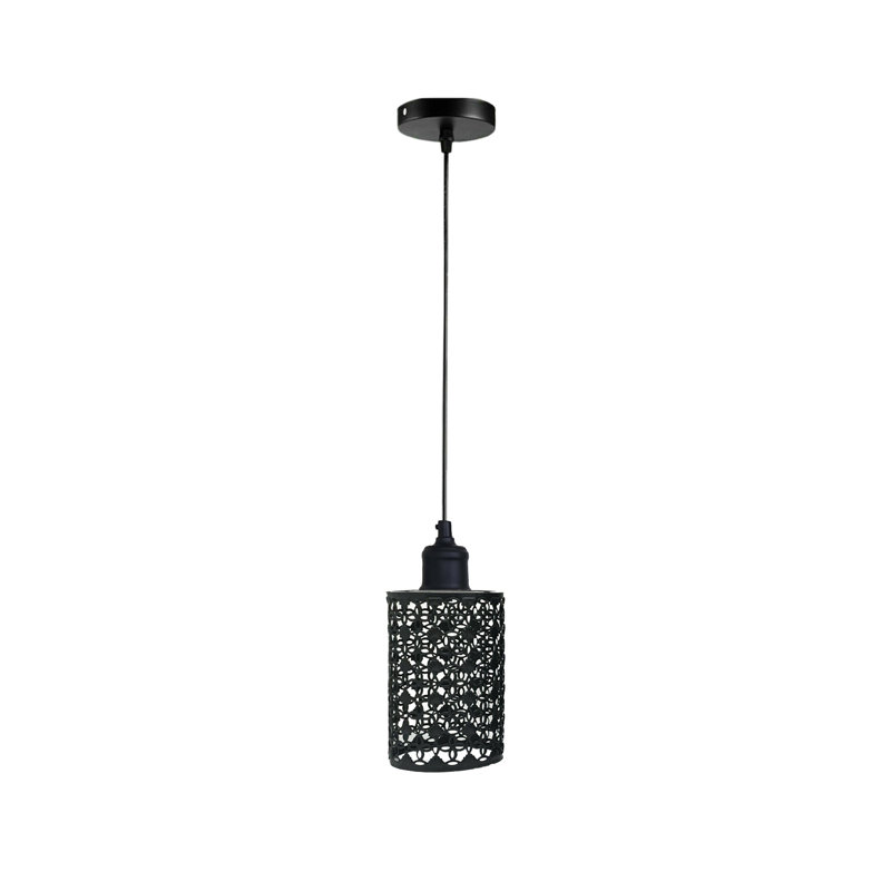 Fakieh 1 - Light Drum Pendant, Black