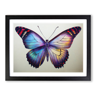 Watercolour Butterfly - Single Picture Frame Painting