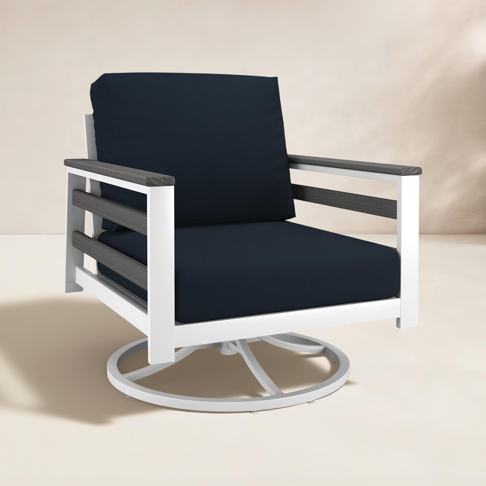 Townsend Sunbrella® Patio Lounge Chair, Canvas Navy