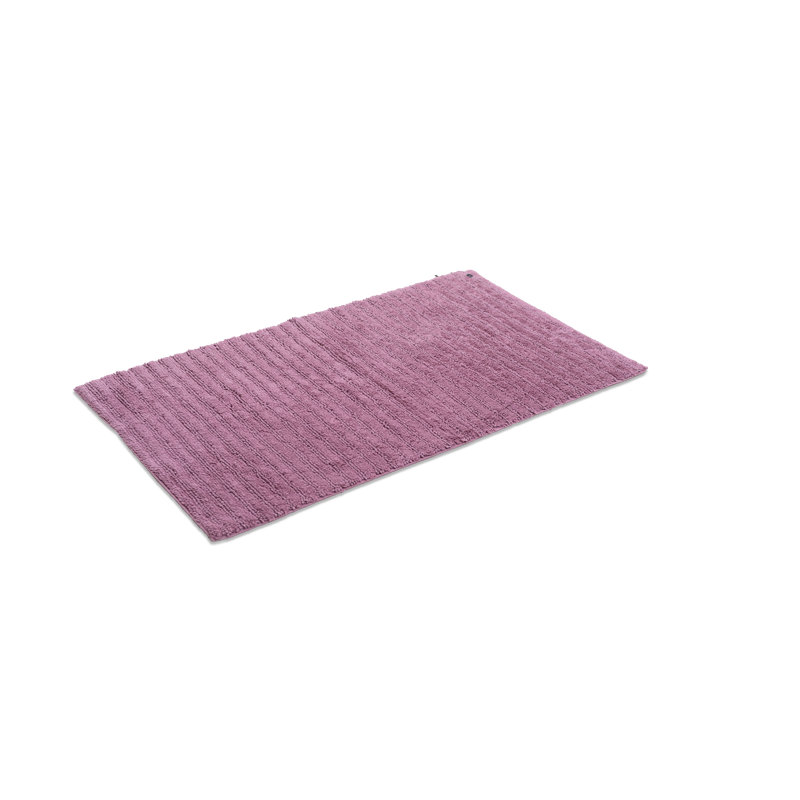 Cotton Bath Rug, Dark pink, Rectangular 70 x 120cm