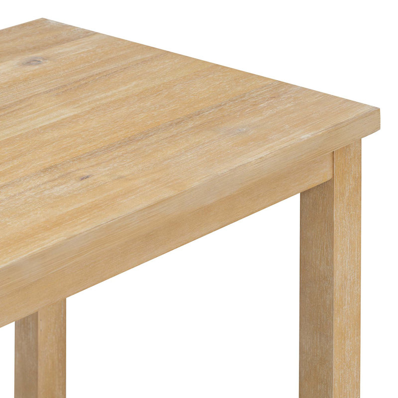 5-Piece Counter Height Dining Set,Classic Elegant Table And 4 Chairs, Natural