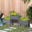 Jardin surélevé avec jardin surélevé L 72,5 po x l 17,75 po x H 31,5 po
