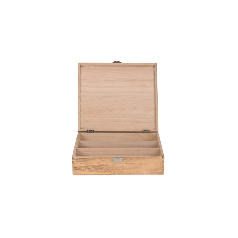 Fifi Three Bottle Wooden Box Carrier