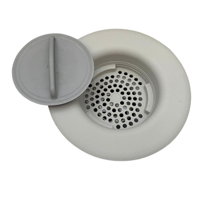 La crépine et le bouchon d'évier Flex 2N1 s'adaptent à la plupart des drains et des éliminations de 3,5 po.