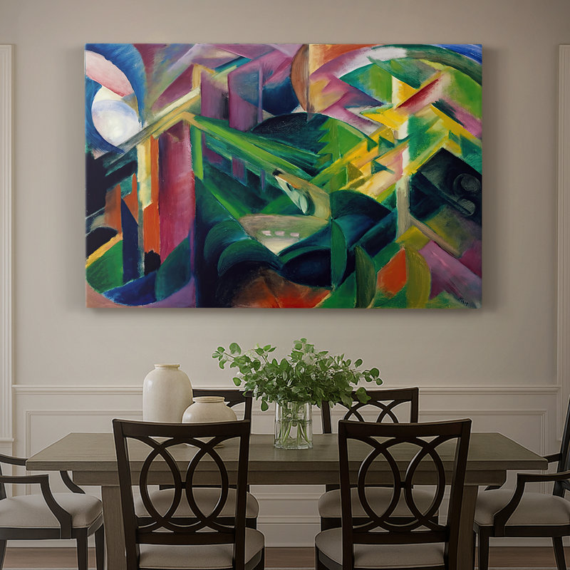 Renards - Franz Marc - Toile tendue avec châssis - 1913, 40 po x 60 po
