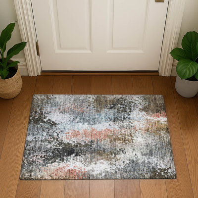 Premium Machine Washable Mayfield AMF2242 Abstract Rug