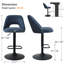 Tabouret de bar rotatif à hauteur ajustable Bridgette-1937680572