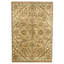 Hand Knotted Wool Area Rug in Gold