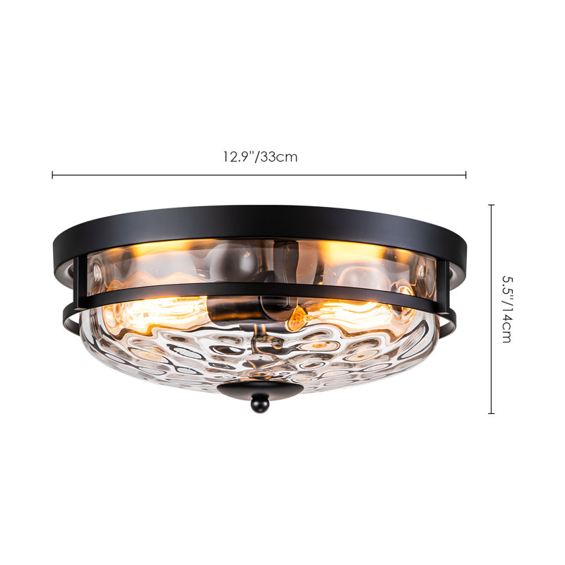 Boatner 2-Light 33cm Flush Mount