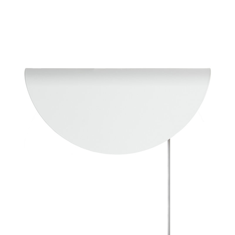 Steel Flush Mounted Sconce, White
