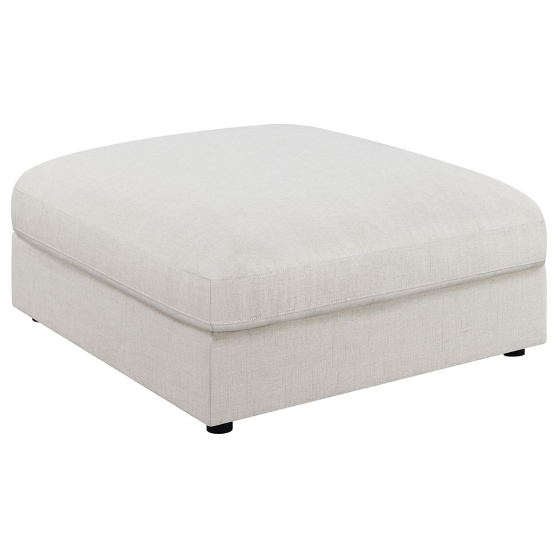 Repose-pieds carré beige Duncan (avec repose-pieds seulement), Beige