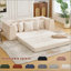 Canapé-lit convertible, canapé de plancher pliable sans assemblage-292855670
