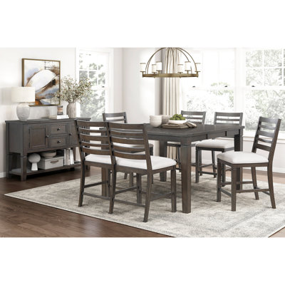 Banc foncé foncé pour la salle à manger, hauteur de comptoir, siège rembourré beige texturé, limite de poids de 250 lb, banc de finition d'une hauteur de 42,5 po, support à 100%, largeur du produit de 24 po