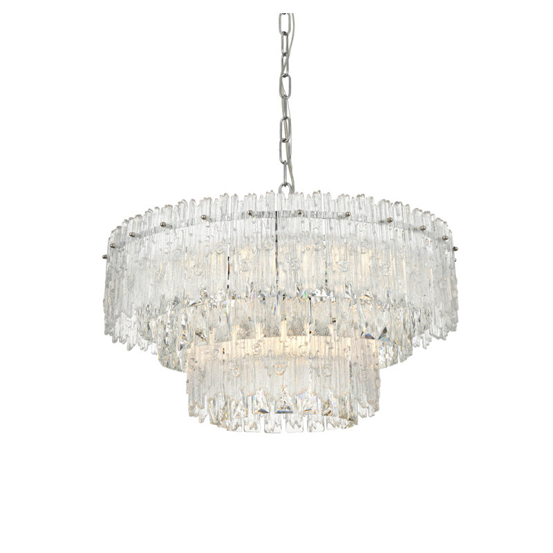 Hilma 6 - Light Dimmable Tiered Chandelier, Chrome