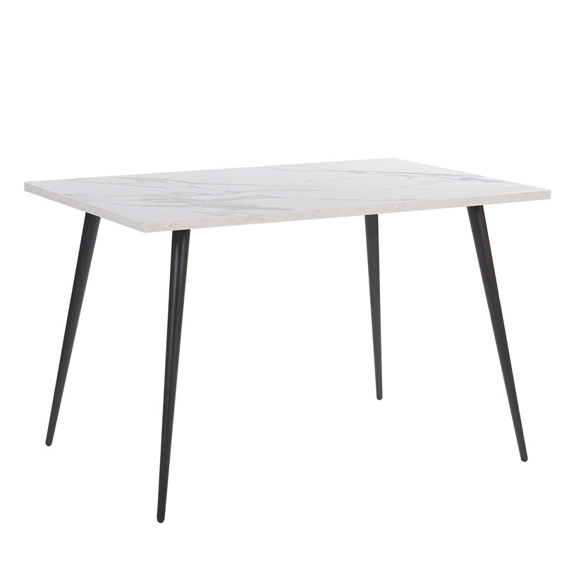 Cary Rectangular Dining Table, H76 x L120 x W80cm, White