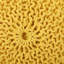 Repose-pieds tricoté en coton rond, jaune et au sol, capacité de poids de 200 lb, caractéristique de l'accessoire décoratif, nettoyage des taches nécessaire, bourre de perles, l 20,47 po, l 13,84 po de facilité, résistance de 200 lb,