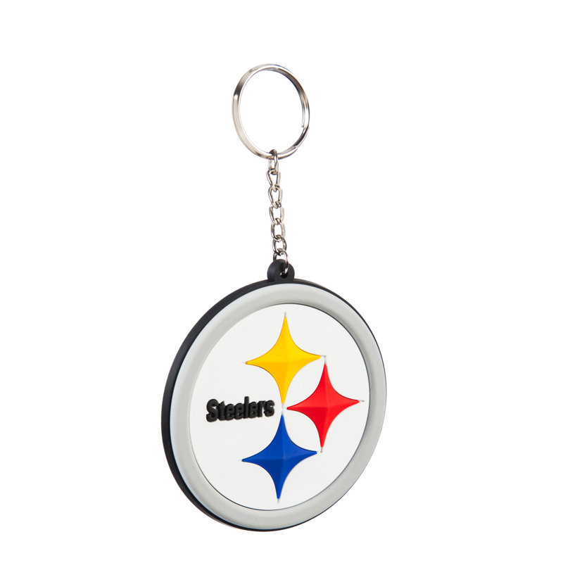 Porte-clés en caoutchouc NFL, Pittsburgh Steelers
