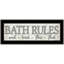 «Bath Rules», art mural encadré pour le salon et la maison, par Susie Boyer-607547264
