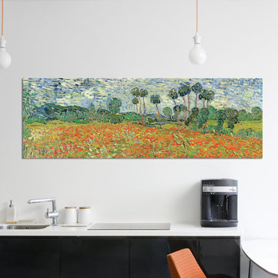 « field of pops auvers-sur-oise 1890 » par vincent van gogh, impression sur toile