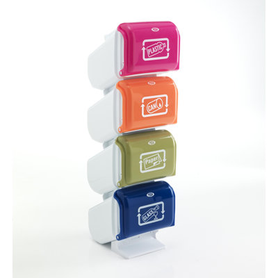Multi-Compartment Rubbish & Recycling Bin - 4.23 L