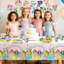 Ensemble de décorations de fête pour enfants princesse pour enfants, 126 pièces Princess