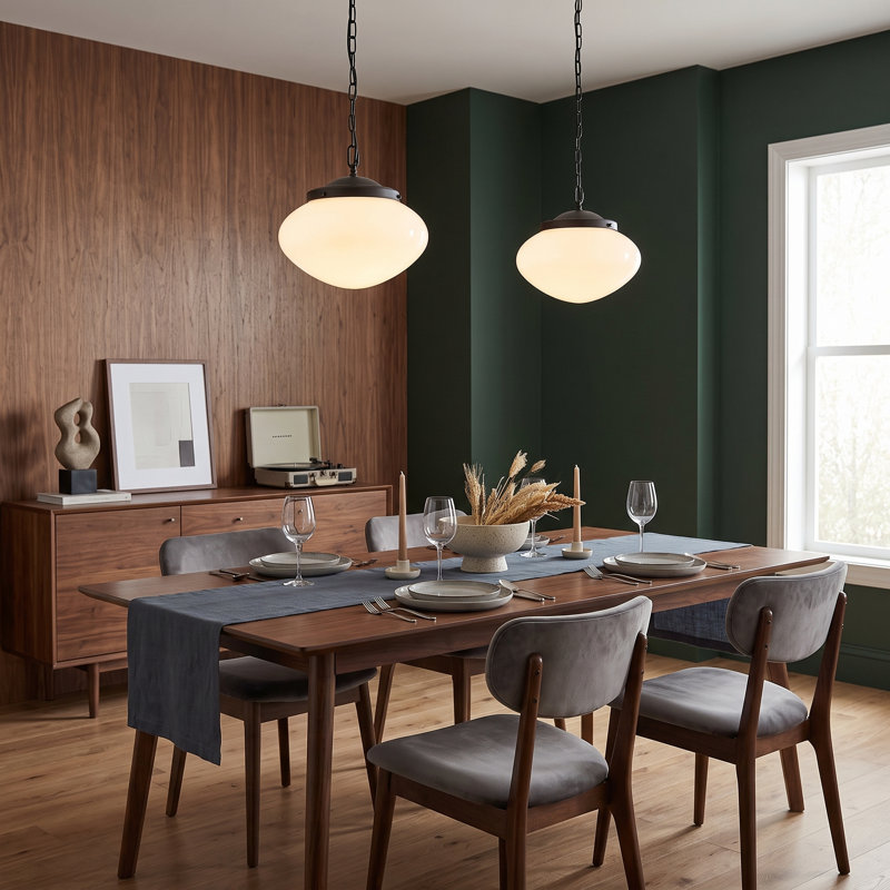Luminaire suspendu AURELIA (noir), Noir mat