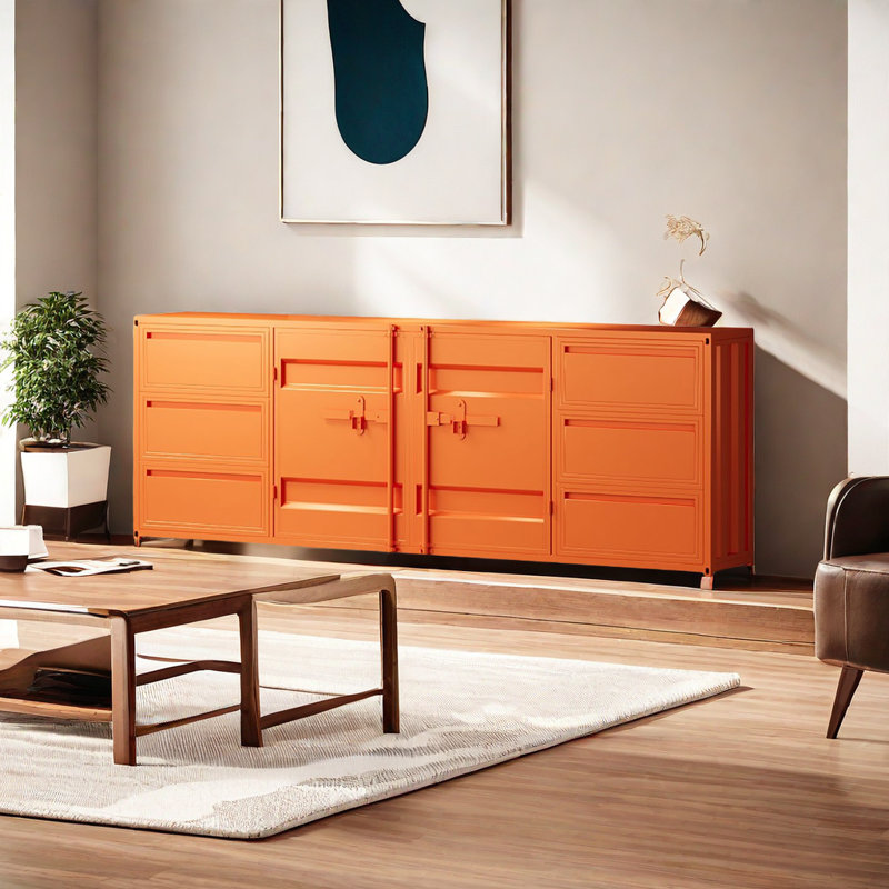 Bahut, H 35,43 po x l 78,74 po x P 15,74 po, Orange