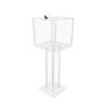 Fixturedisplays® Clear Plexiglass Large Floor Standing Tithing Box ...