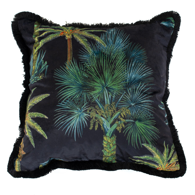 Akmini Abstract Green Sqaure Cushion