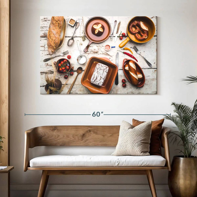 Yarlin Bread In Pans, 32" H x 48" W