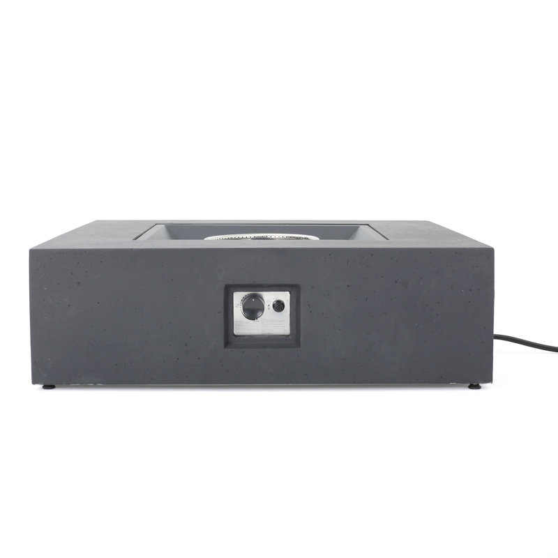31" Square Fire Pit - 40,000 Btu, Gray