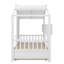 Lit simple en bois au design moderne avec lit gigogne et tablette de rangement-8058670-8058671