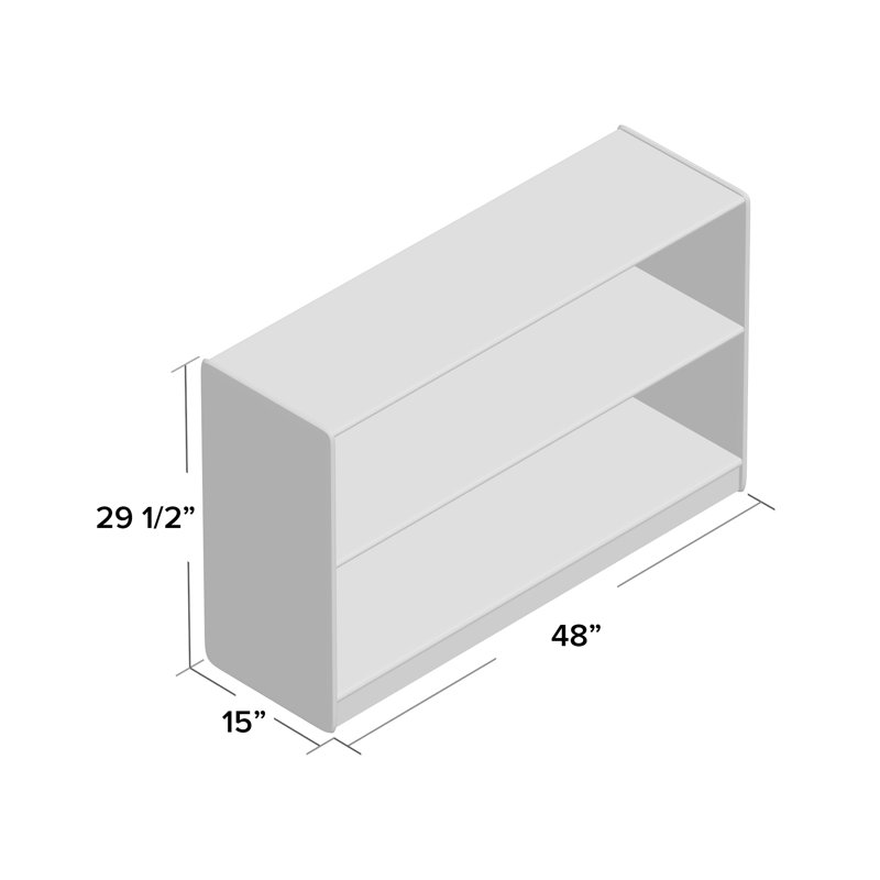 Jonti-Craft Low Mobile Straight-Shelf, Standard