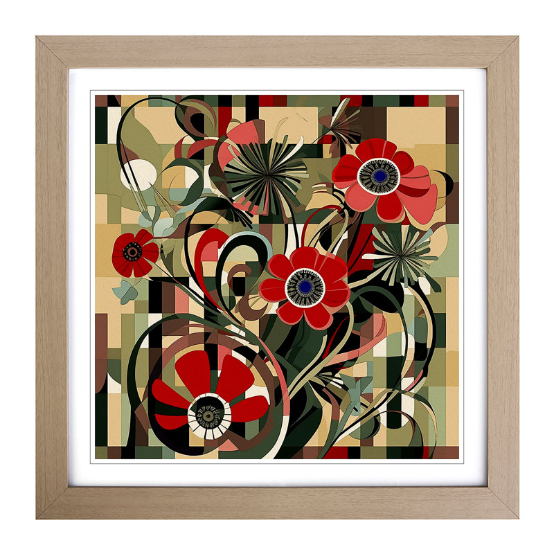 Single Picture Frame Print on Wood, Oak